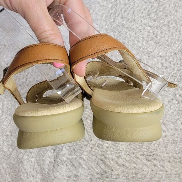 SAS Huarache Quarter Strap Sandal Antique Tan Brown Size 10.5 S Clean EUC - Picture 12 of 16
